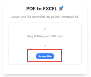 PDF to EXCEL